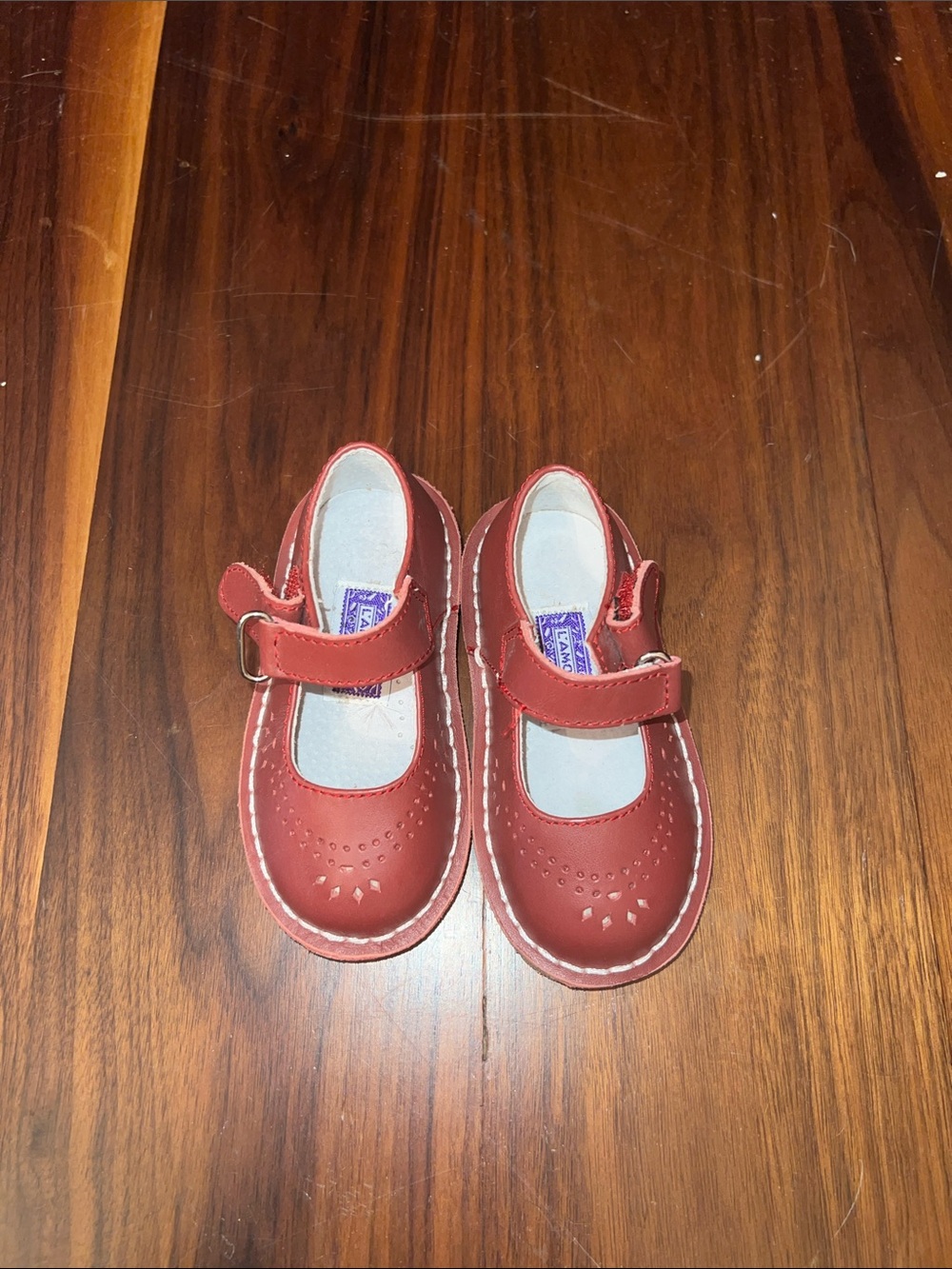 L’Amour Never Worn Mary Jane Shoes in Burgundy